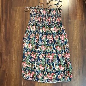 Isla Bonita Floral Halter Smocked Dress Plus Size